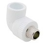 Угольник комбинированный ПП 32-1/2'' PN 25 с наружной резьбой белый РТП 10804 купить в Москве | "Проконсим"