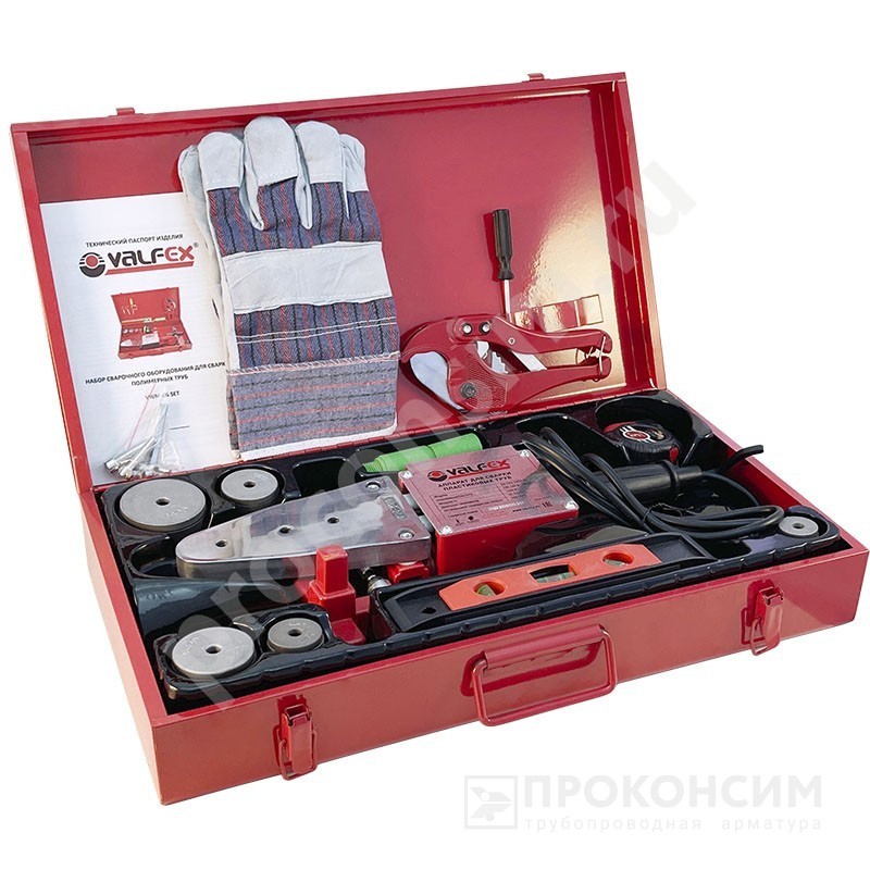 Набор сварочного оборудования Valfex VF.SET, 2-ступени нагрева, Р-1500Вт VF.005.63.SET со склада Проконсим в Москве