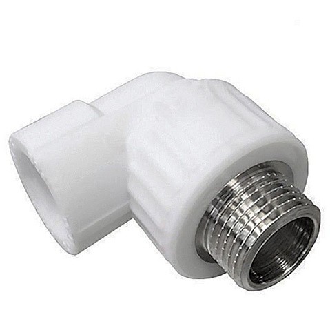 Угольник комбинированный ПП 32-1/2'' PN 25 с наружной резьбой белый VALFEX  купить в Москве | "Проконсим"