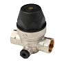 Регулятор давления латунный MVI SE.555.05 DN 20 PN 16 под манометр 1/4 мембранный Рнастр=3 бар никелированный муфта-муфта