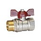 Кран латунный шаровой Temper 88.В-Н.34.Б DN 20 PN 40 бабочка муфта-штуцер купить в Москве | "Проконсим"