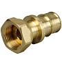 Муфты латунные для PEX труб DN 16-50 PN 10 под надвижную гильзус накидной гайкой ONE PLUS купить в Москве | "Проконсим"