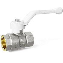 Краны латунные шаровые DN 15-50 PN 25-40 никелированные рычаг белый муфта-муфта LD Pride 47.301 купить в Москве | "Проконсим"
