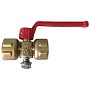 Кран латунный шаровой 11Б18бк(у)2 DN 15 PN 16 под манометр G1/2''хG1/2'' без контрольного фланца муфта-муфта рычаг Пензапромарматура купить в Москве | "Проконсим"