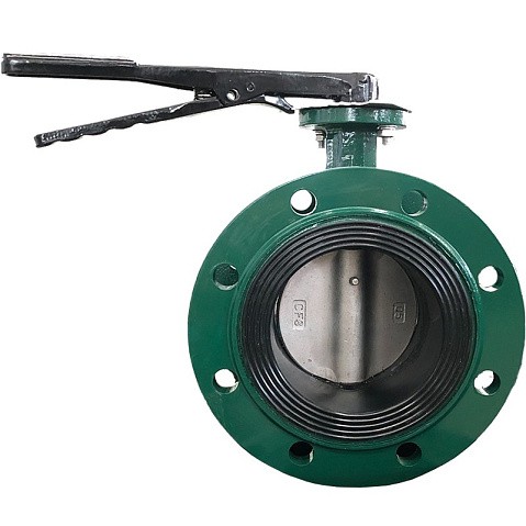 Затворы чугунные дисковые DN 50-150 PN 16 фланцевые с чугунным диском рычаг GALA Тип.2123-G купить в Москве | "Проконсим"