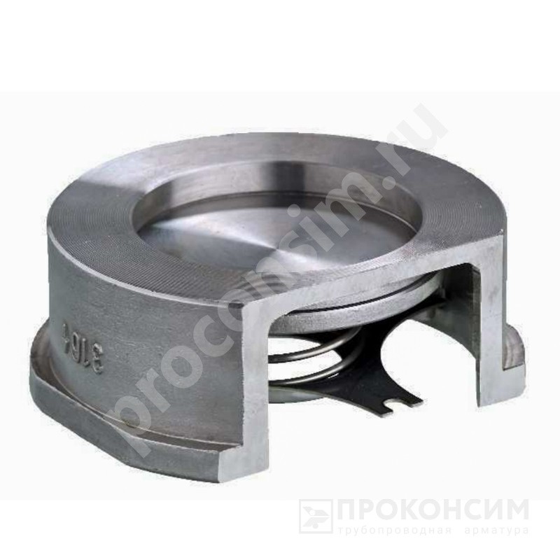 Цена по запросу.  Под заказ. Обратный клапан Ду80 Ру40 Zetkama zCHE.275I 275I080E51 нержавеющая сталь соед. межфланцевое  со склада Проконсим в Москве