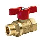 Краны латунные шаровые 11Б27п1 DN 15-25 PN 40 бабочка муфта-штуцер БАЗ Standart купить в Москве | "Проконсим"
