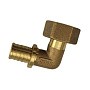 Угольник латунный для PEX DN 16-1/2'' накидная гайка
