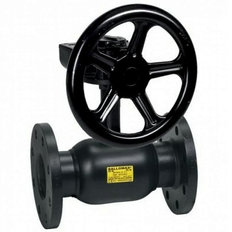 Кран стальной шаровой цельносварной Broen Ballomax, DN 150 PN 16, 350мм, стандартнопроходной, фланцевый с редуктором купить в Москве | "Проконсим"