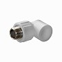 Угольник ПП 20-1/2'' с наружной резьбой белый Политэк