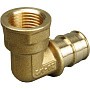 Угольник латунный для PEX труб 16-3/4'' PN 10 OP под надвижную гильзу с внутренней резьбой ONE PLUS
