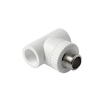 Тройники ПП DN 20-32 PN 25 комбинированные с наружной резьбой белые Pro Aqua купить в Москве | "Проконсим"
