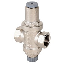 Регулятор давления латунный MVI SE.455.04 DN 15 PN 16 под манометр 1/4 поршневой Рнастр=3 бар никелированный муфта-муфта купить в Москве | "Проконсим"