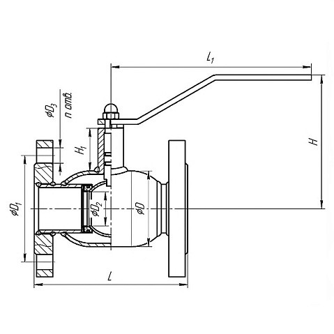 Краны стальные шаровые DN 50-100 PN 16-40 фланцевые под задвижку рычаг Temper купить в Москве | "Проконсим" Краны стальные шаровые DN 50-100 PN 16-40 фланцевые под задвижку рычаг Temper купить в Москве | "Проконсим"