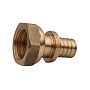 Муфта латунная для PEX труб  25-3/4''  PN 16  под надвижную гильзу с накидной гайкой  РосТурПласт купить в Москве | "Проконсим"
