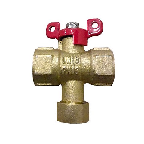 Кран латунный шаровой Пензапромарматура DN15 PN16 G1/2'' с фильтром никелированный полнопроходной муфта-муфта бабочка купить в Москве | "Проконсим"