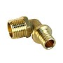 Угольник латунный для PEX труб 16-1/2'' PN 16 S-2,2мм под надвижную гильзу Valfex VF.453.AF купить в Москве | "Проконсим"
