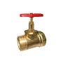 Клапан латунный пожарный прямой DN50 PN16 под газовый ключ муфта-штуцер Цветлит купить в Москве | "Проконсим"