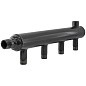 Коллектор распределительный стальной DN 50 PN 16 вход 50-20 12 выходов НР 3/4'' выход под кран Маевского, универсальный PLP купить в Москве | "Проконсим"