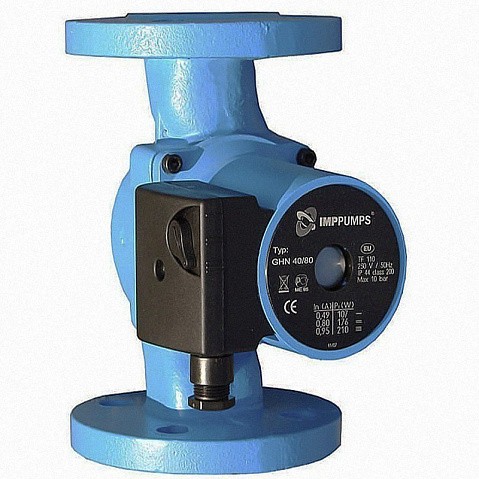 Насос циркуляционный с мокрым ротором GHNM 40-80 F220 210Вт 1х220В 3-скор. фланцевый PN10 120C IMP PUMPS купить в Москве | "Проконсим"