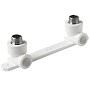 Угольник установочный двойной ПП 20-1/2'' PN 25 с наружной резьбой белый Pro Aqua PA280108P купить в Москве | "Проконсим"