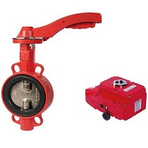Затворы чугунные дисковые DN 50-300 PN 16 с электроприводом 220В диск из нержавеющей стали РАШВОРК купить в Москве | "Проконсим"