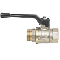 Краны латунные шаровые 11Б27п1 DN 15-40 PN 40 никелированные рычаг муфта-штуцер БАЗ А31.0.Н купить в Москве | "Проконсим"