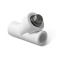 Фильтры сетчатые ПП 45гр. DN 20-40 PN 25 муфта-муфта белые Pro Aqua купить в Москве | "Проконсим"