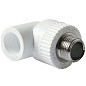 Угольники ПП DN 20-32 PN 25 комбинированные с наружной резьбой белые Pro Aqua купить в Москве | "Проконсим"