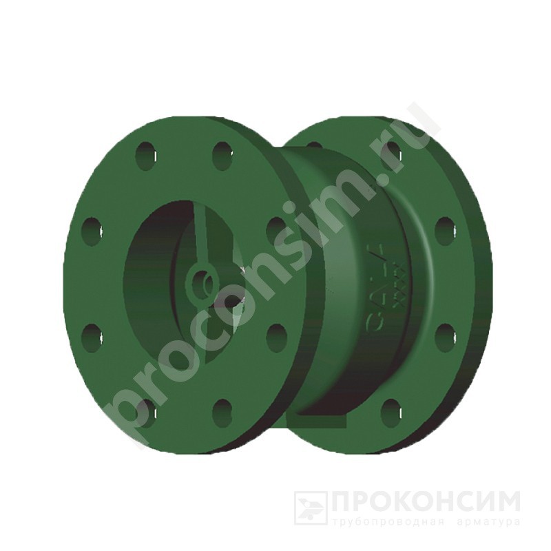 Цена [%TOWN_PRICE%].  Под заказ. Обратный клапан Ду65 Ру16 GALA Тип.5104 CH05104065D чугун соед. фланцевое  со склада Проконсим в Москве