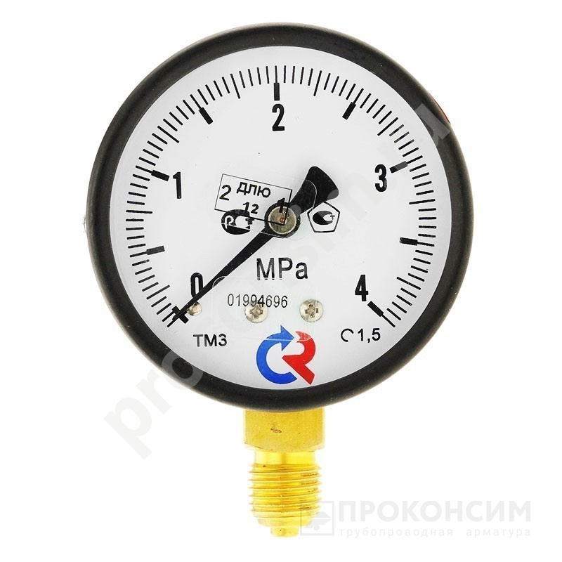 Цена по запросу.  Под заказ. Манометр общетехнический Росма ТМ-310Р.00, до 16МПа G1/4'', 63мм, радиальное присоединение, класс точности 1.5 (930091212) со склада Проконсим в Москве