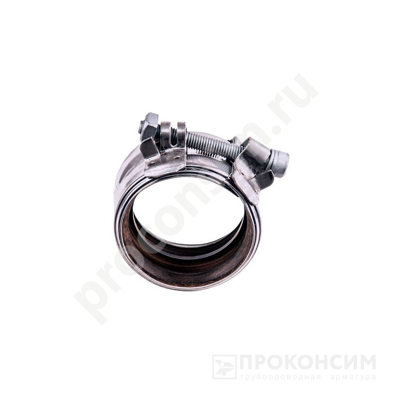 Цена по запросу.  Под заказ. Хомут Rapid DN 80 для труб SML, хромированная сталь с резиновой манжетой обжимное (261500502) со склада Проконсим в Москве