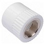 Муфта комбинированная ПП 50-1 1/2'' PN 25 под ключ с внутренней резьбой белая РТП 10659
