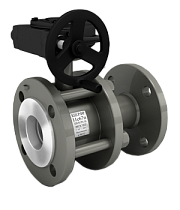Краны стальные шаровые разборные 11с67п DN 50-150 PN 16 полнопроходные фланцевые под задвижку с редуктором LD купить в Москве | "Проконсим"