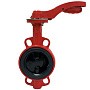 Затвор дисковый поворотный DN 150 PN 16 межфланцевый с диском из нержавеющей стали уплотнение-EPDM ручной Рашворк 201