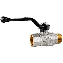 Краны латунные шаровые DN 15-50 PN 25-40 никелированные рычаг муфта-штуцер LD Pride 47.303 купить в Москве | "Проконсим"
