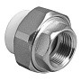 Муфта комбинированная ПП 40-1 1/4'' PN 25 разъёмная с внутренней резьбой белая VALFEX  купить в Москве | "Проконсим"