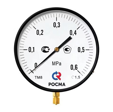 Манометры ТМ-810Р.00 котловый, 250мм, M20x1,5, радиальные РСМ купить в Москве | "Проконсим" Манометры ТМ-810Р.00 котловый, 250мм, M20x1,5, радиальные РСМ купить в Москве | "Проконсим"