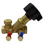 Клапан балансировочный STAD.BY-1-25, DN 25 PN 16 наклонный, латунный Kv 8,40 м3/ч с измерительными ниппелями, дренажный купить в Москве | "Проконсим"