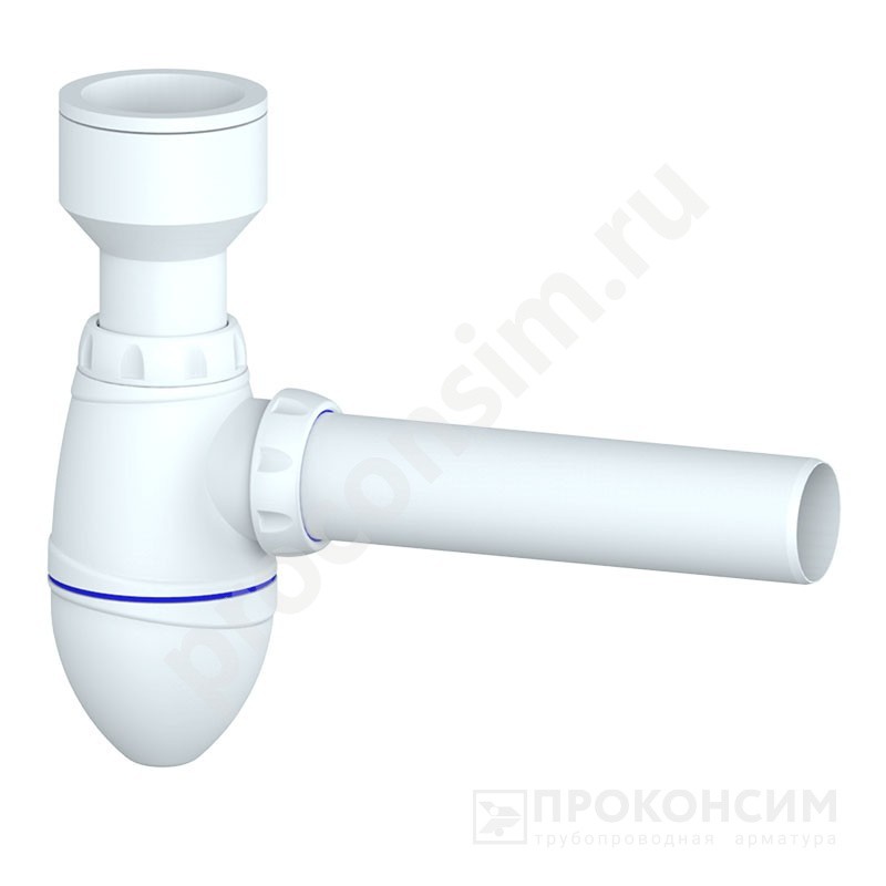 Цена по запросу.  Под заказ. Сифон для писсуара Unicorn К215, 40х40 прямой отвод (930152138) со склада Проконсим в Москве