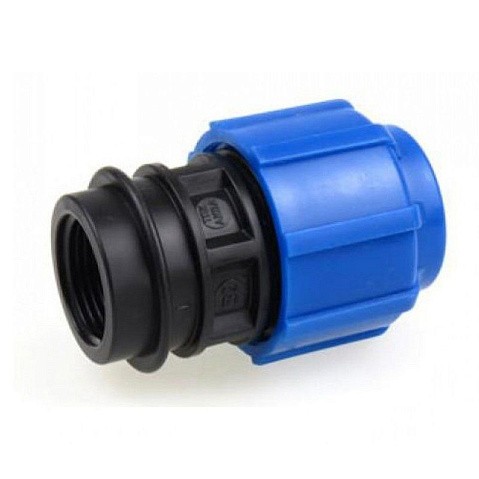 Муфта компрессионная для ПЭ DN 25-3/4'' PN 16 обжимное-муфта купить в Москве | "Проконсим"
