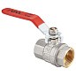 Кран латунный шаровой MVI BV.511 DN 32 PN 40 никелированный полнопроходной муфта-муфта рычаг купить в Москве | "Проконсим"