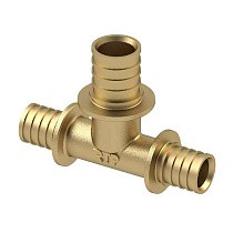 Тройники латунные для PEX-PEX труб DN 16-40 PN 16 переходные под надвижную гильзу РосТурПласт купить в Москве | "Проконсим"