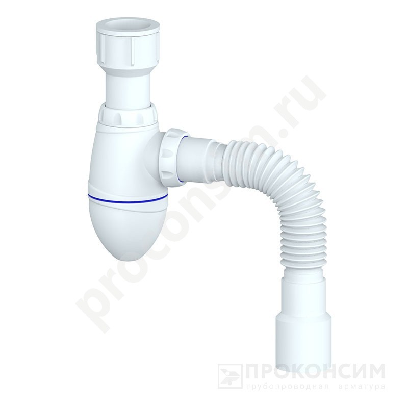 Цена по запросу.  Под заказ. Сифон для писсуара Unicorn К220, 40х50 гибкий отвод (930152137) со склада Проконсим в Москве