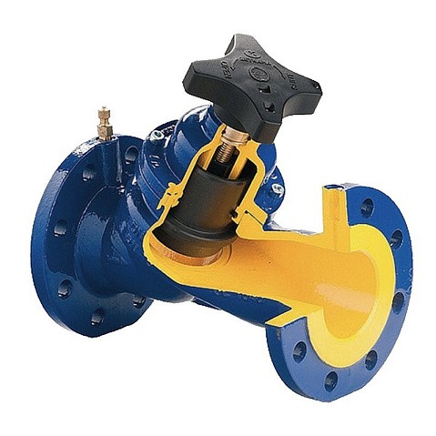 Клапан чугунный Zetkama zSTA.447A150C72, DN 150 PN 16, Kvs 390,2 м3/ч, балансировочный, фланцевый, ручной купить в Москве | "Проконсим"