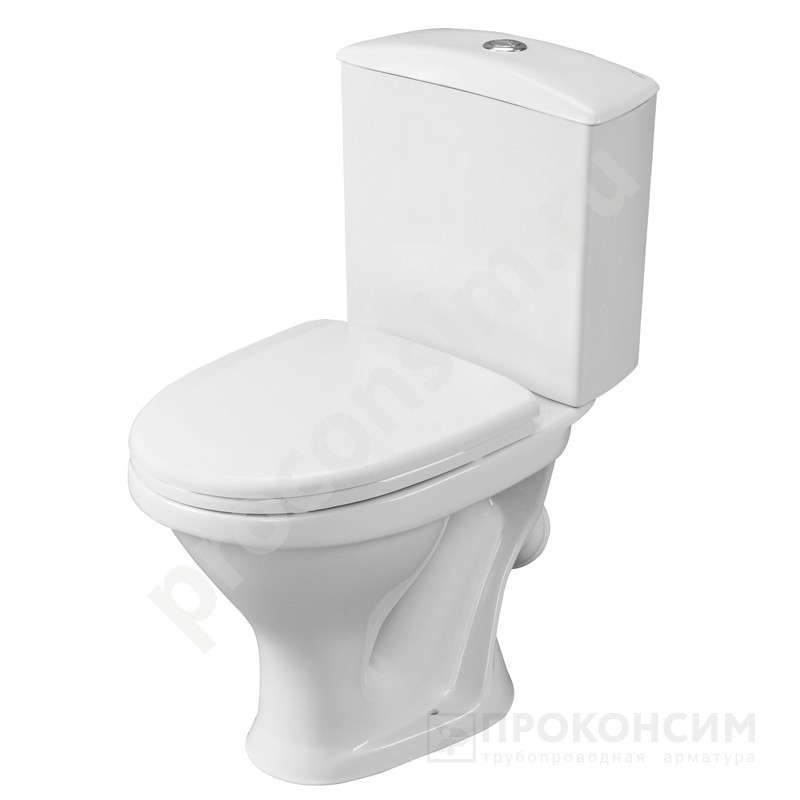 Цена по запросу.  Под заказ. Унитаз-компакт Santeri Вест косой выпуск (461100020) со склада Проконсим в Москве
