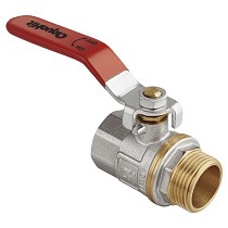 Краны латунные шаровые DN 15-50 PN 25 никелированные рычаг муфта-штуцер MVI AquaHit BV.312.04 купить в Москве | "Проконсим"
