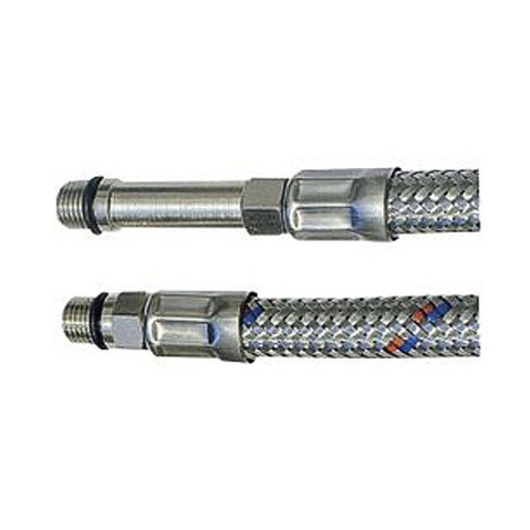 Гибкая подводка для смесителя с оплеткой из нержавеющей стали М10х1-G1/2 60см (2шт.) купить в Москве | "Проконсим"