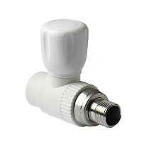 Кран шаровой для радиатора ПП 25-3/4'' PN 25 прямой с американкой белый Pro Aqua PA41010 купить в Москве | "Проконсим"