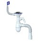 Сифон для мойки Unicorn В435V, 40х50 гибкий отвод, 3 1/2'' х40 с отводом для стиральной машины, прямоугольный перелив купить в Москве | "Проконсим"